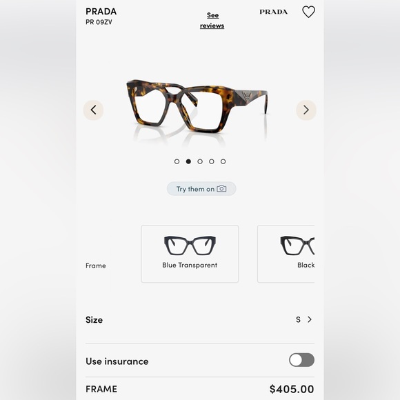 Prada glasses - Picture 1 of 7